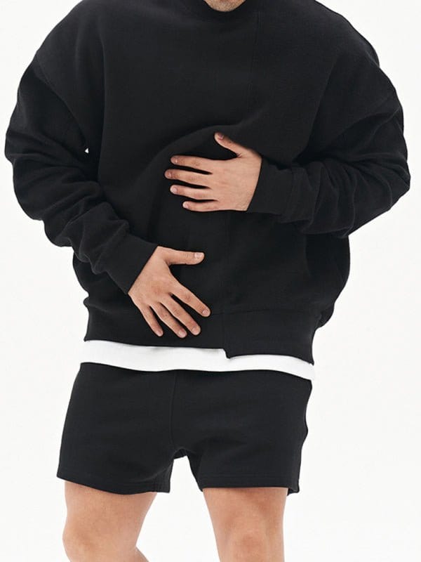 Askew Knitted Crew Neck Sweatshirt