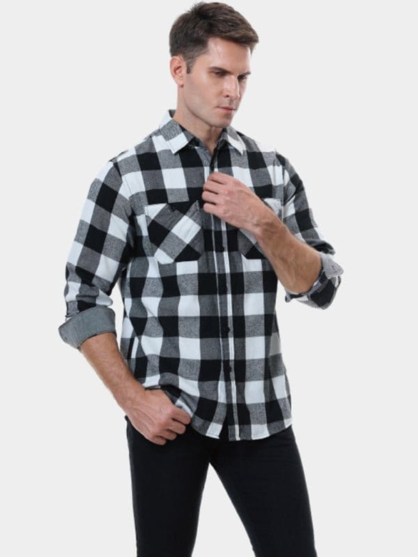 Black and White Plaid Flannel