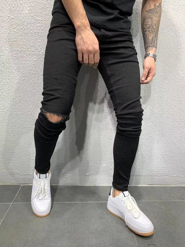 Black Ripped Skinny Fit Jeans