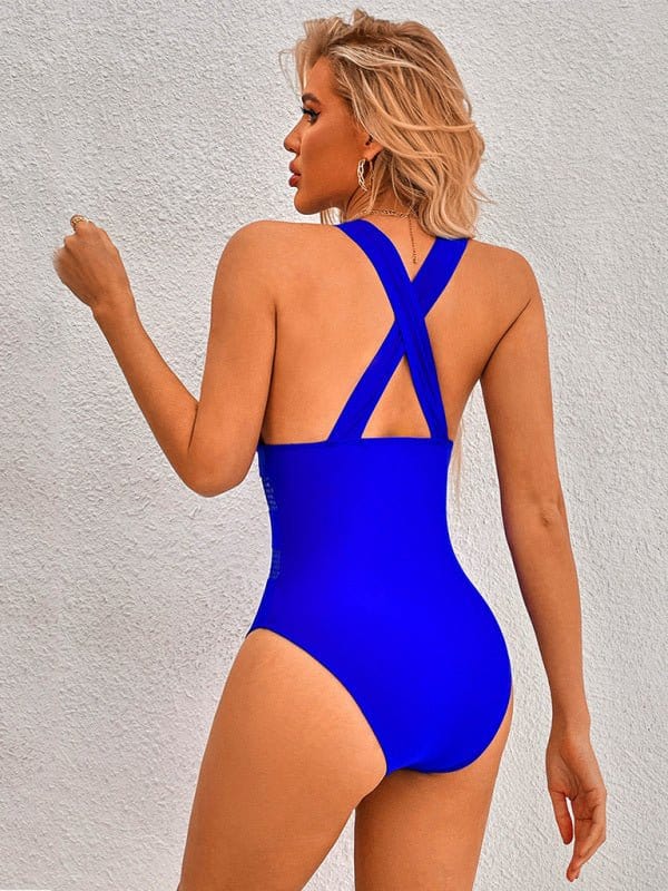 Boca Raton One-Piece Swimsuit with Mesh Cutouts