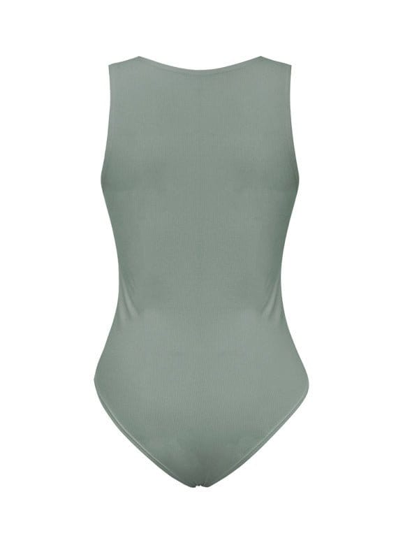 Button-up Sleeveless Bodysuit