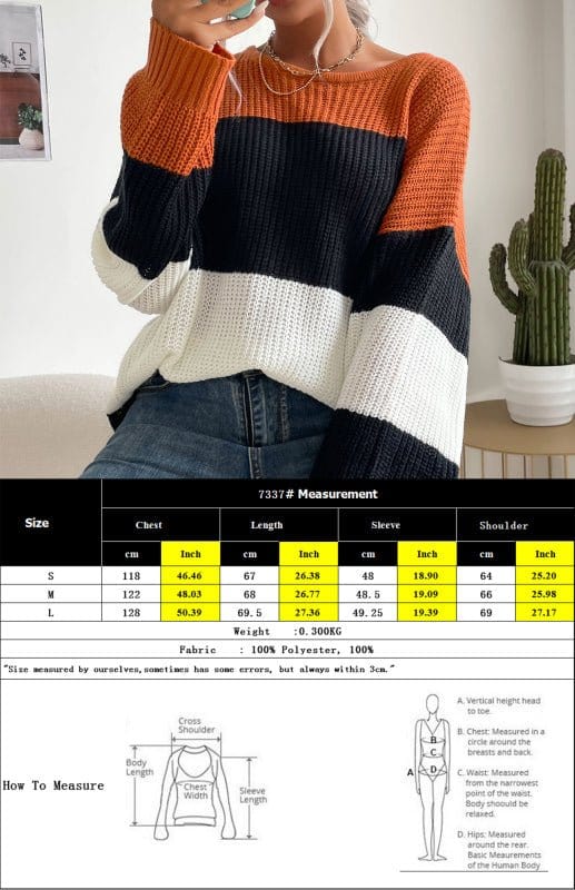 Color Blocked Sweater