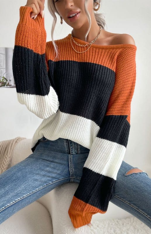 Color Blocked Sweater