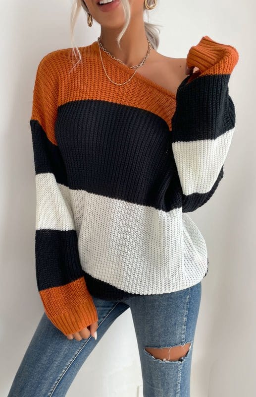 Color Blocked Sweater