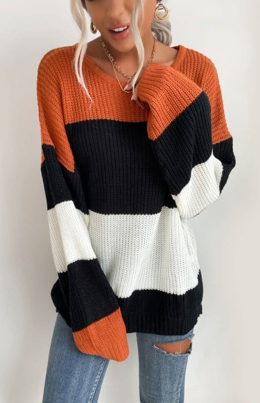 Color Blocked Sweater