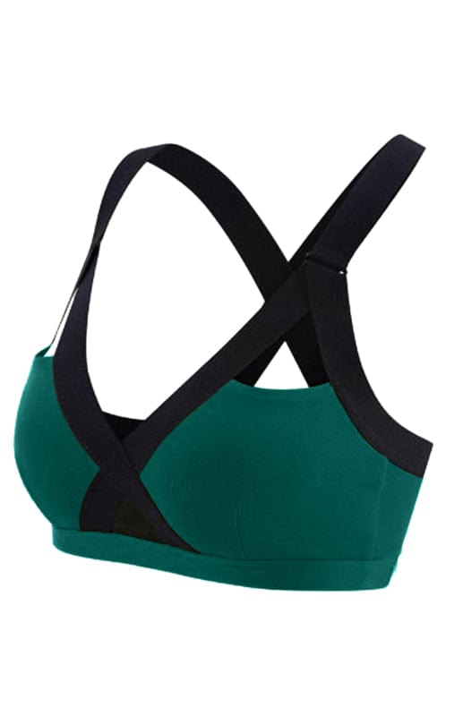 Color Contrast Sports Bra