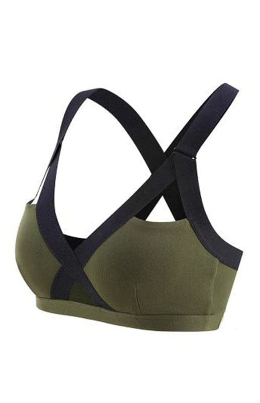 Color Contrast Sports Bra