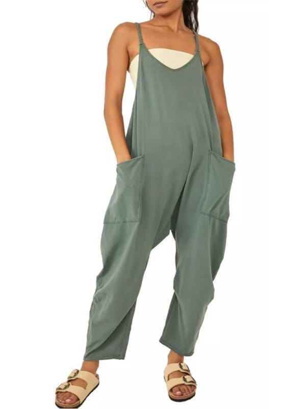 Comfy Loose-Fit Jumpsuit with Pockets