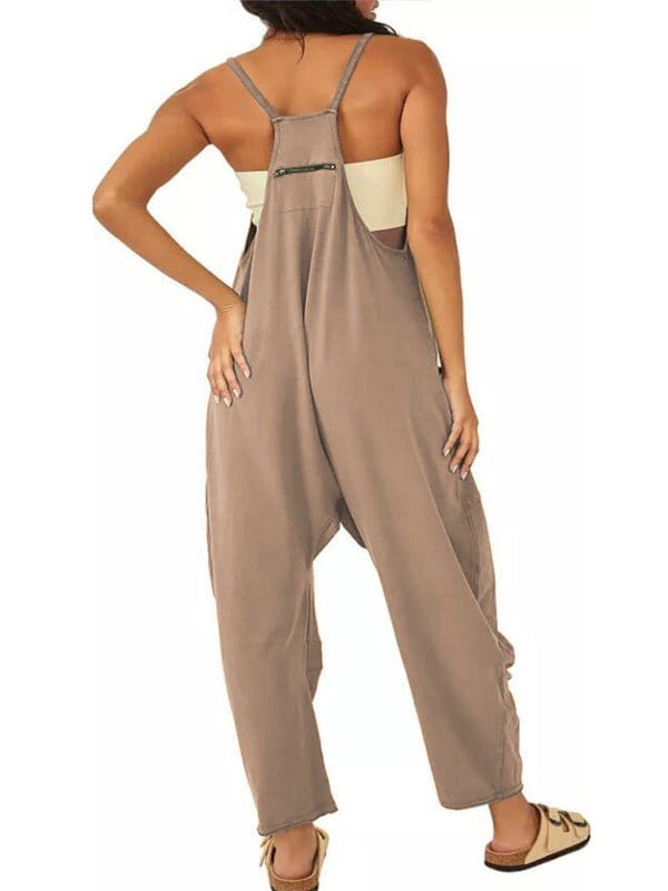 Comfy Loose-Fit Jumpsuit with Pockets