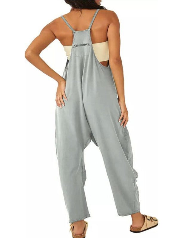 Comfy Loose-Fit Jumpsuit with Pockets