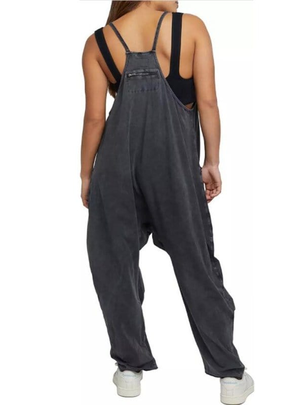 Comfy Loose-Fit Jumpsuit with Pockets