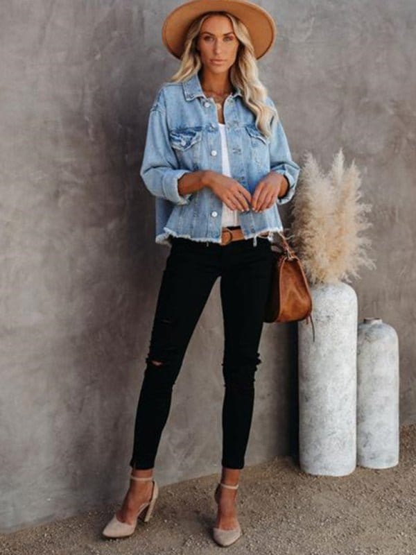 Cropped Denim Jacket