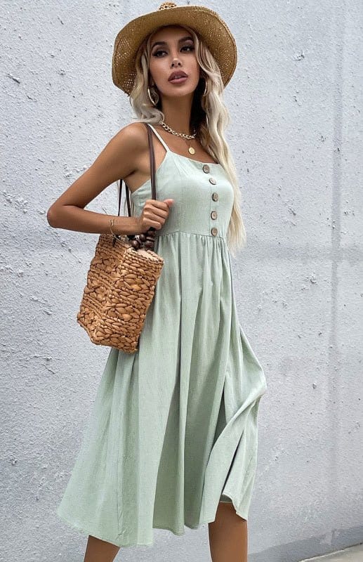 Fitted Linen Dress