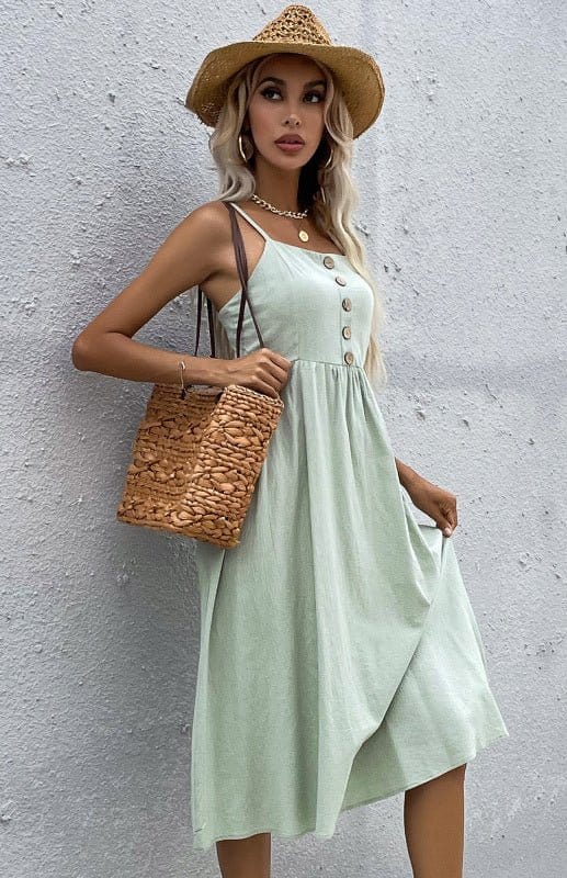 Fitted Linen Dress