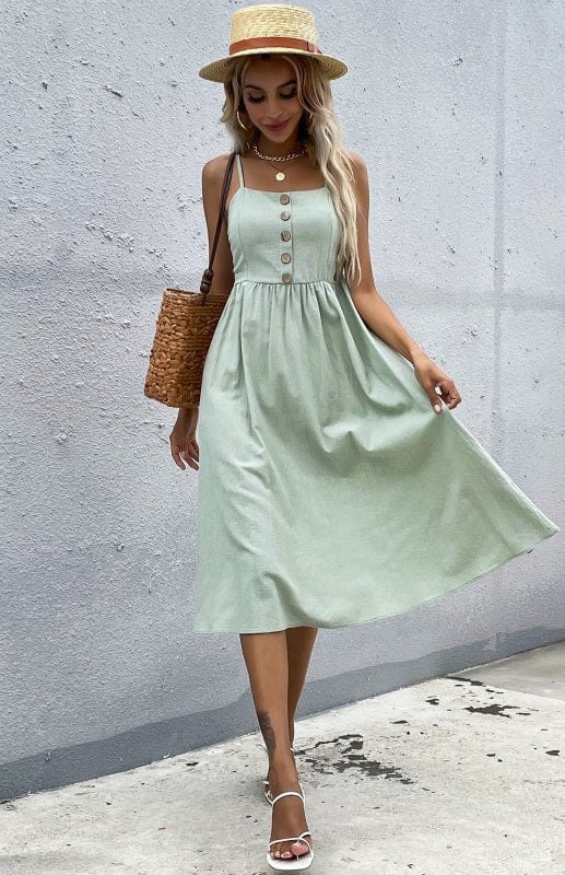 Fitted Linen Dress