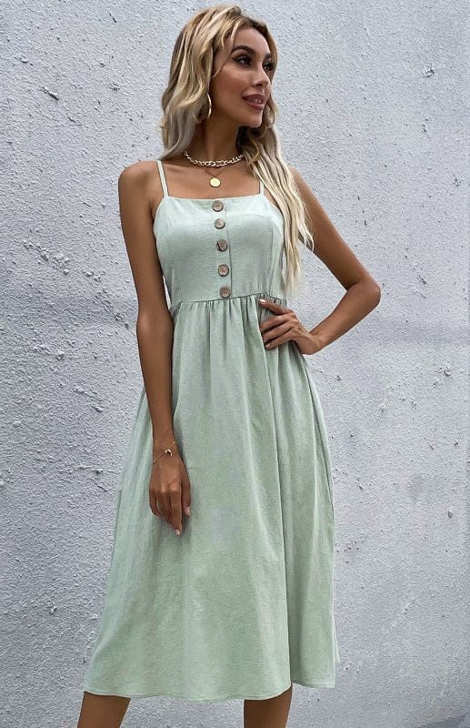 Fitted Linen Dress