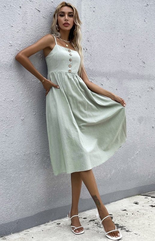 Fitted Linen Dress