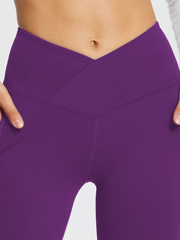 Flattering High-Waisted Wide Leg Leggings