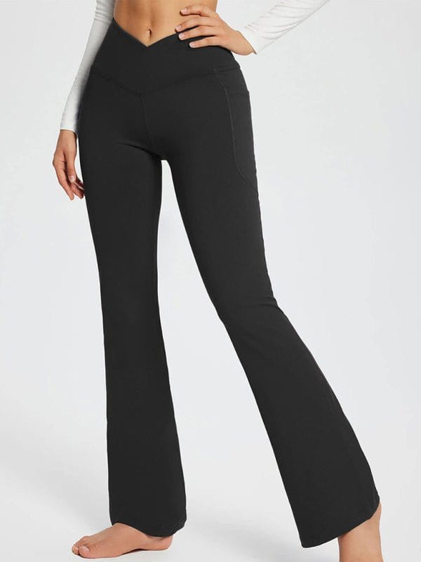 Flattering High-Waisted Wide Leg Leggings