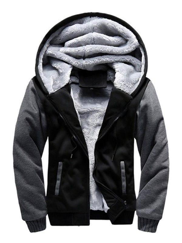 Fluffy Fleece Hoodie Charcoal grey / S