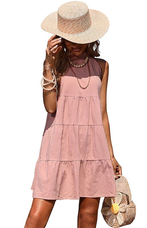 Halter Linen Dress