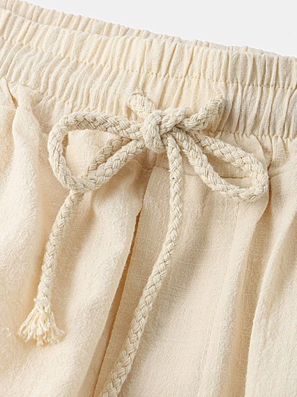 Linen Drawstring Shorts