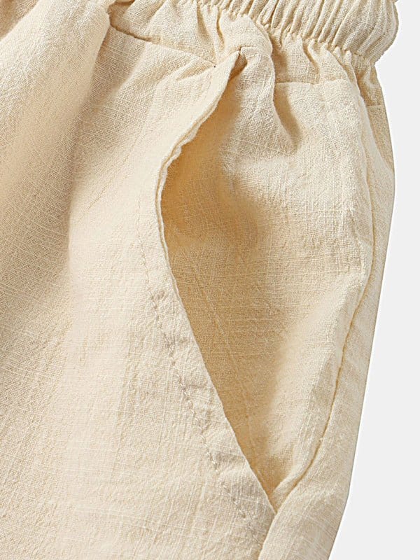 Linen Drawstring Shorts