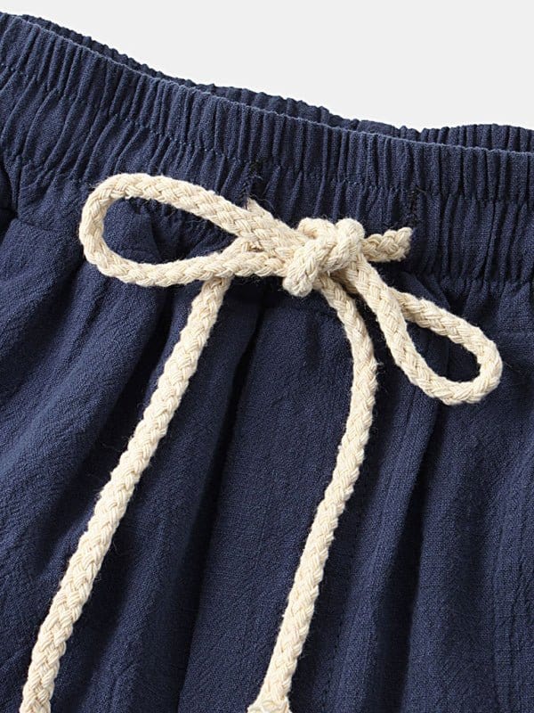 Linen Drawstring Shorts