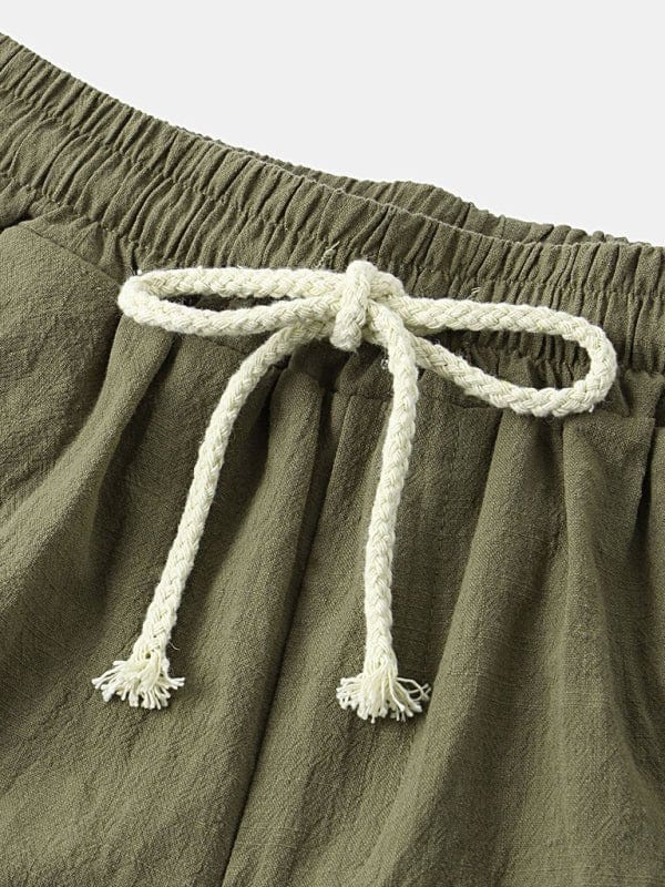 Linen Drawstring Shorts