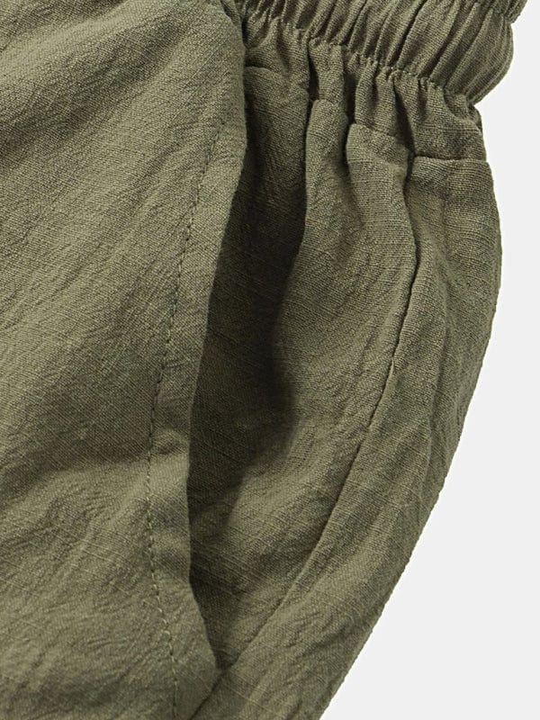 Linen Drawstring Shorts