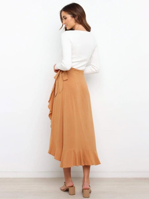 Long Wrap-around Skirt