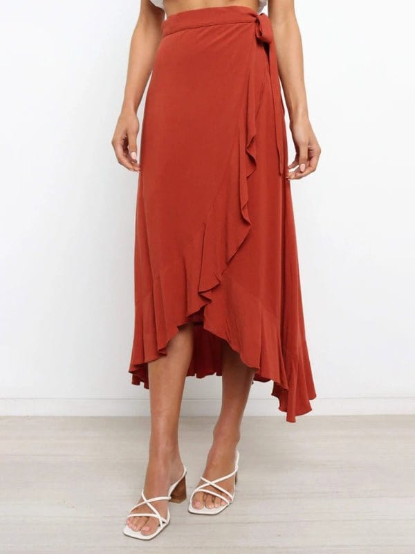 Long Wrap-around Skirt