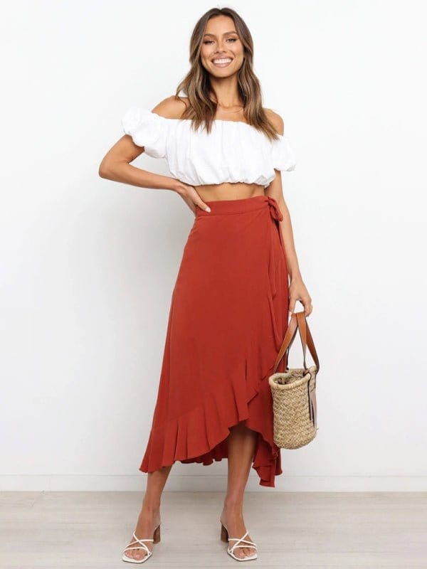 Long Wrap-around Skirt