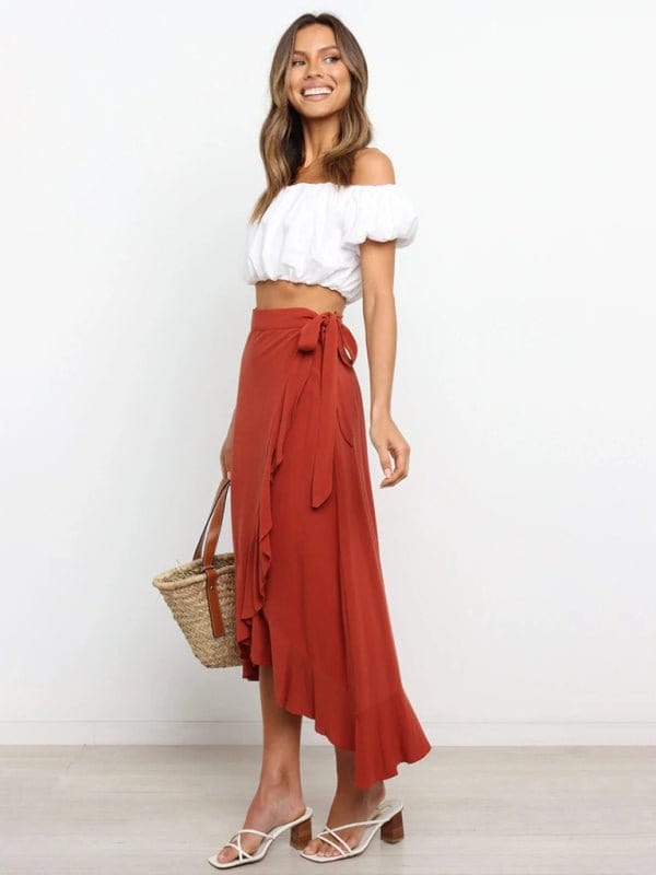 Long Wrap-around Skirt