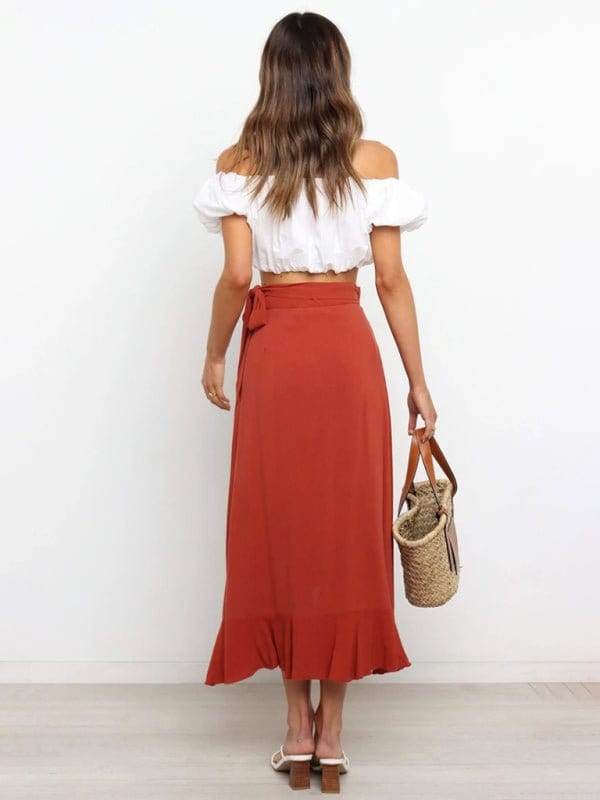 Long Wrap-around Skirt