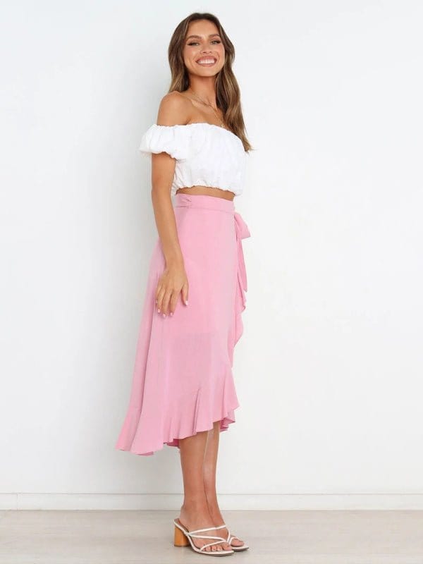 Long Wrap-around Skirt