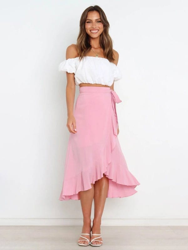 Long Wrap-around Skirt