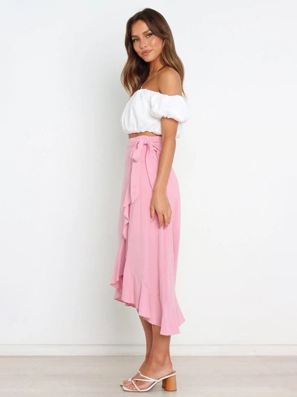 Long Wrap-around Skirt