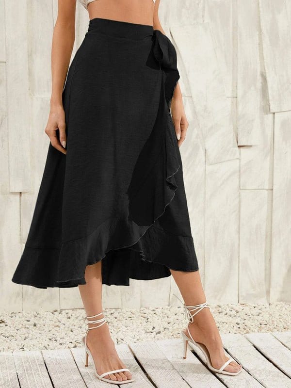 Long Wrap-around Skirt