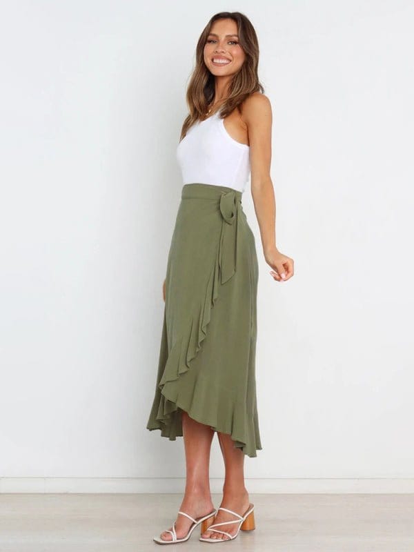 Long Wrap-around Skirt