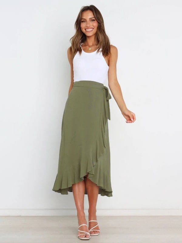 Long Wrap-around Skirt