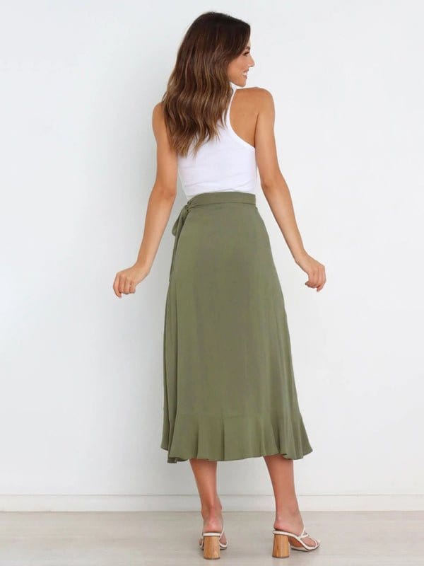 Long Wrap-around Skirt