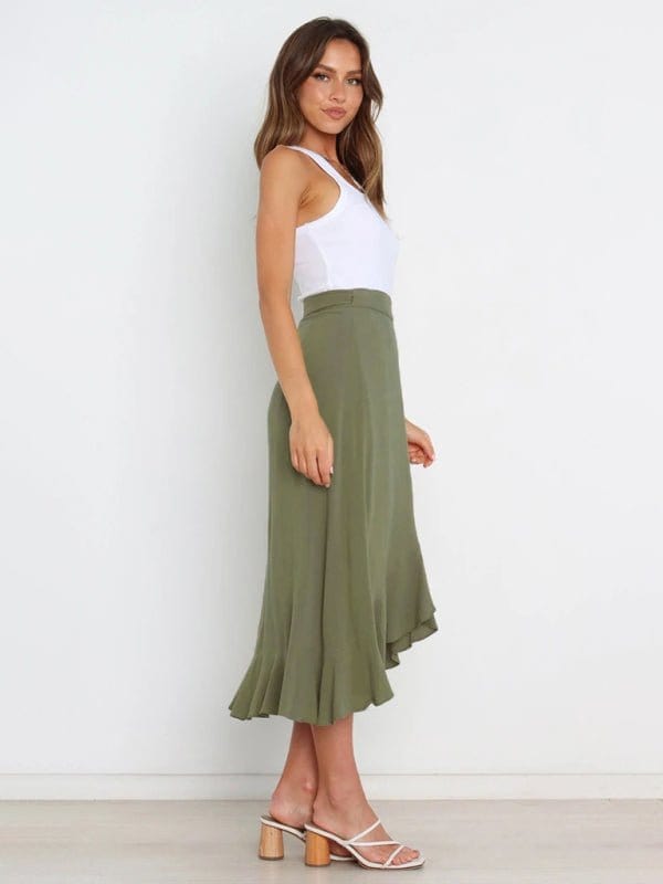 Long Wrap-around Skirt