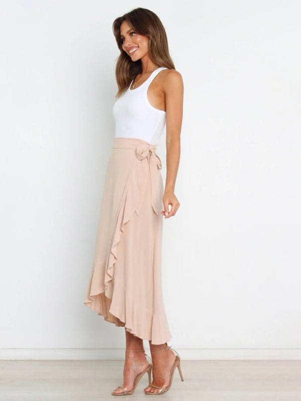 Long Wrap-around Skirt