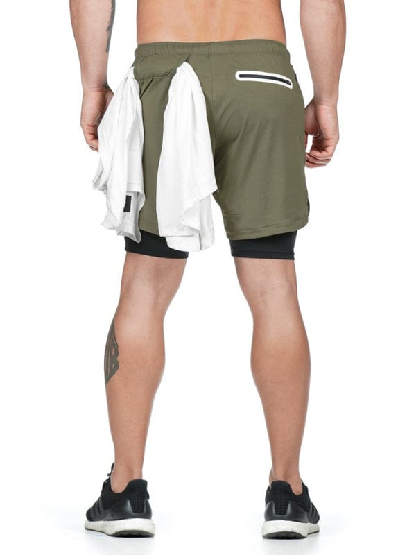 Men's Athletic Shorts With Hidden Thigh Pocket