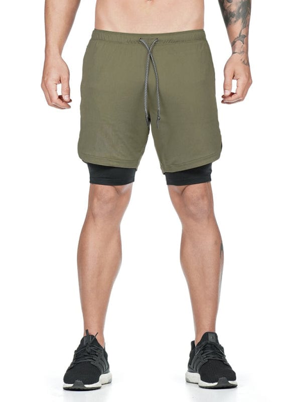 Men's Athletic Shorts With Hidden Thigh Pocket