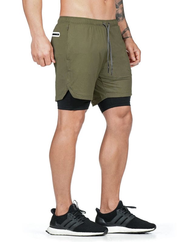 Men's Athletic Shorts With Hidden Thigh Pocket