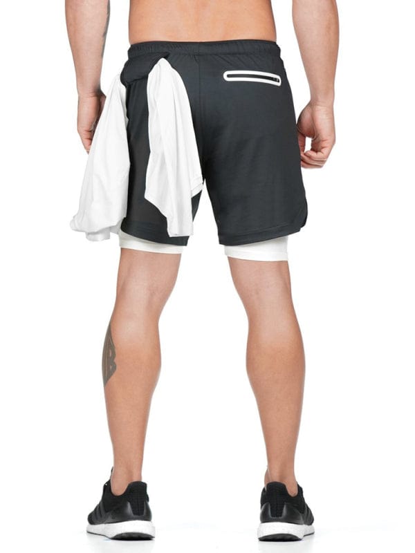 Men's Athletic Shorts With Hidden Thigh Pocket