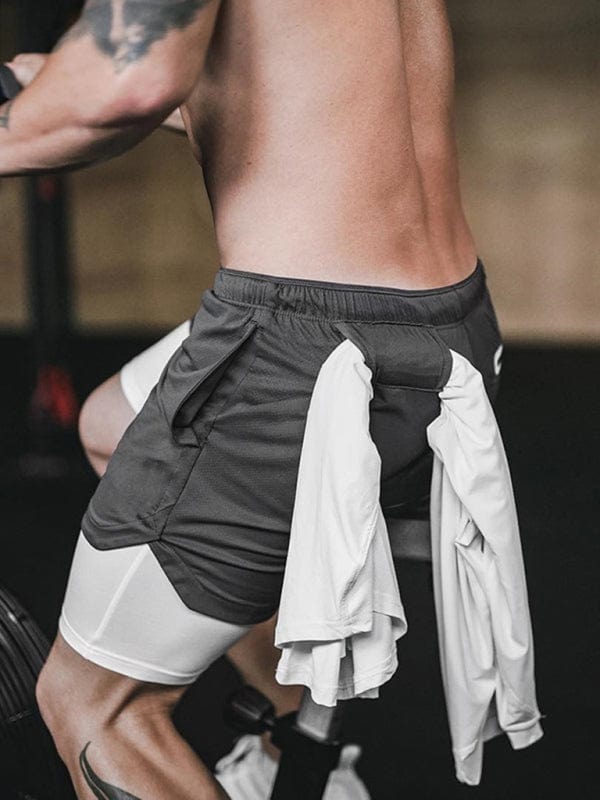 Men's Athletic Shorts With Hidden Thigh Pocket