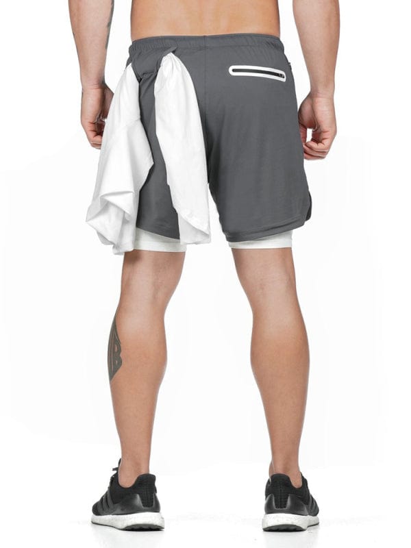 Men's Athletic Shorts With Hidden Thigh Pocket